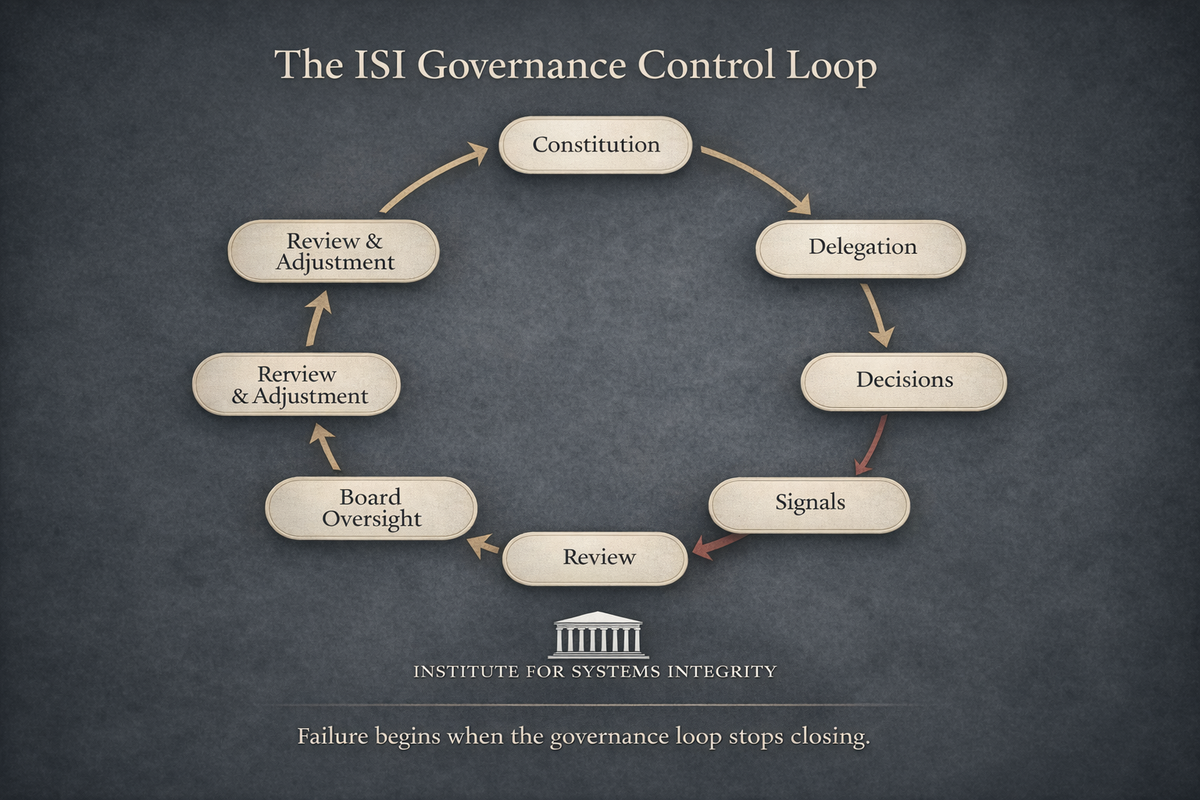 The ISI Governance Control Loop: - How governance maintains integrity — and how failure begins