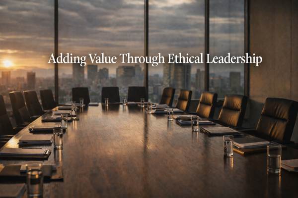 Adding Value Through Ethical Leadership: Why Board Behaviour Shapes System Integrity